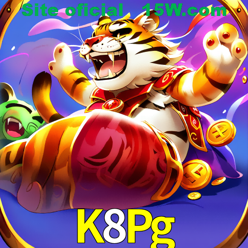Imagem promocional da K8Pg mostrando a plataforma e suas vantagens